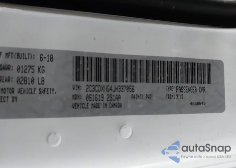 2018 Dodge Charger Sxt Plus Rwd from USA, damaged, VIN 2C3CDXHG4JH337056